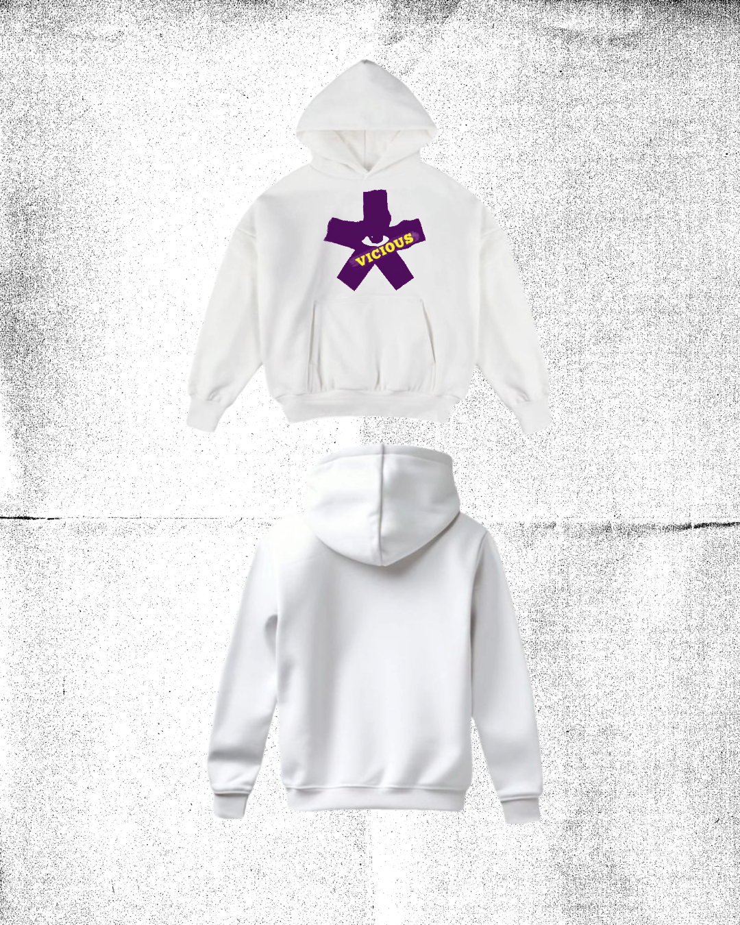 VICIOUS CROSS EYE HOODIE