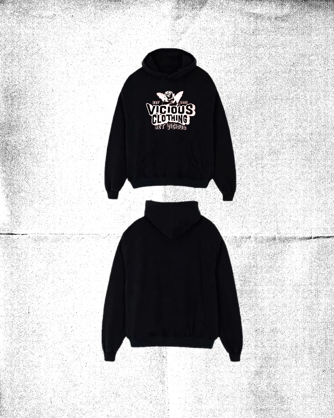 VICIOUS ANGEL BLACK HOODIE