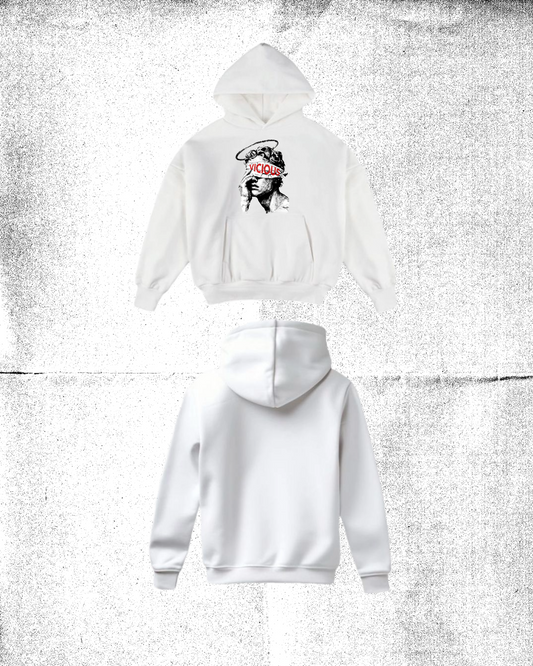 WHITE VICIOUS ANGEL HOODIE