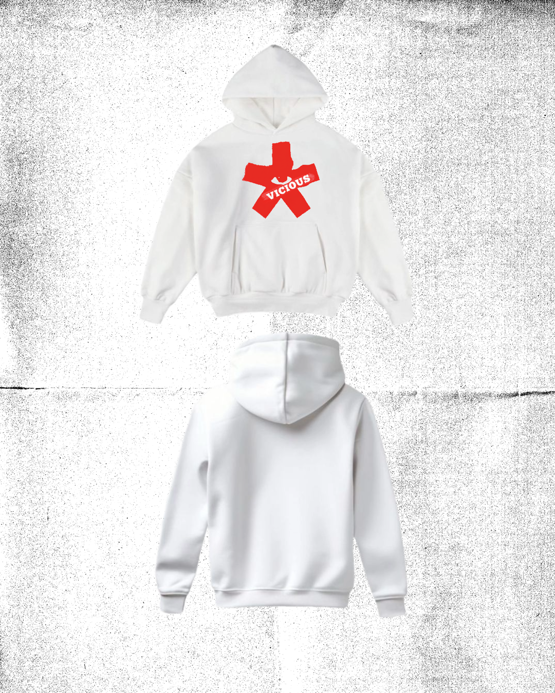 VICIOUS CROSS EYE HOODIE