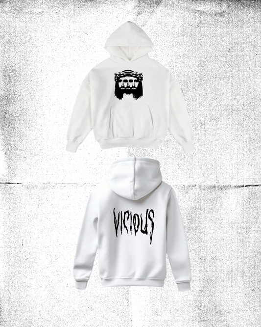 WHITE VICIOUS STREET SAVIOR HOODIE